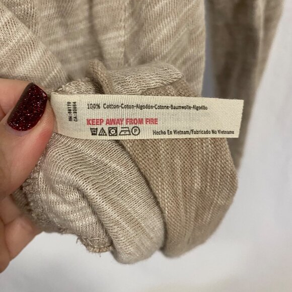 Free People Beach Cocoon Cowl Neck‎ Pullover Tan Top Size XS/S - Picture 5 of 9